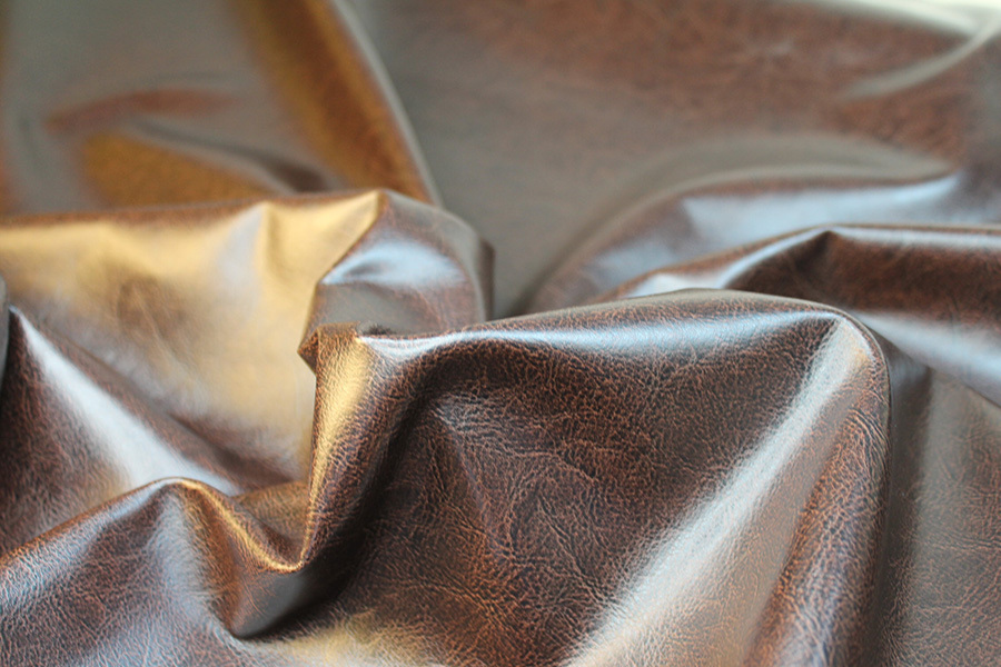 Soft Leatherette - Speckled Brown fabric