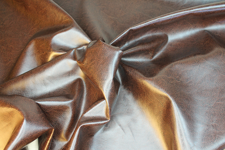 Soft Leatherette - Speckled Brown fabric, image 3 of 5