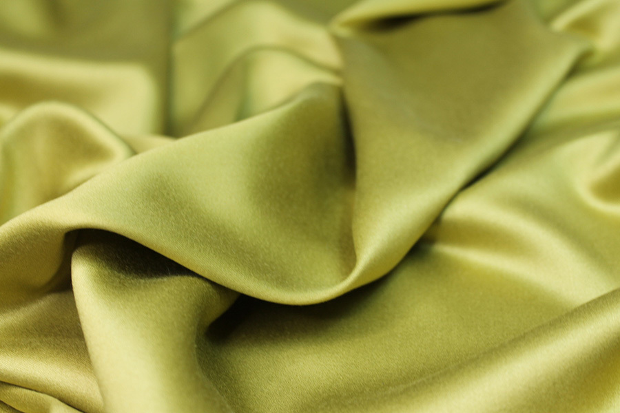 Bamboo and Modal Mix Satin - Lime fabric, image 6 of 7
