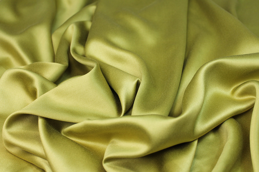 Bamboo and Modal Mix Satin - Lime fabric
