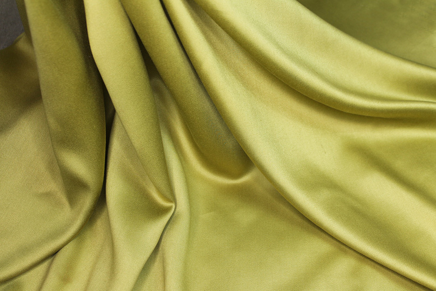 Bamboo and Modal Mix Satin - Lime fabric, image 2 of 7