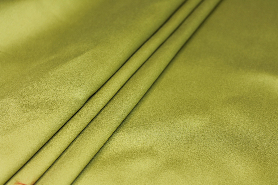 Bamboo and Modal Mix Satin - Lime fabric, image 4 of 7