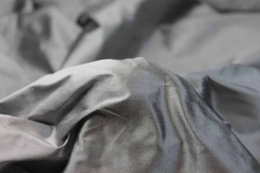 Silk Dupion - Silver Grey  B69 - 140cm wide fabric, image 4 of 6