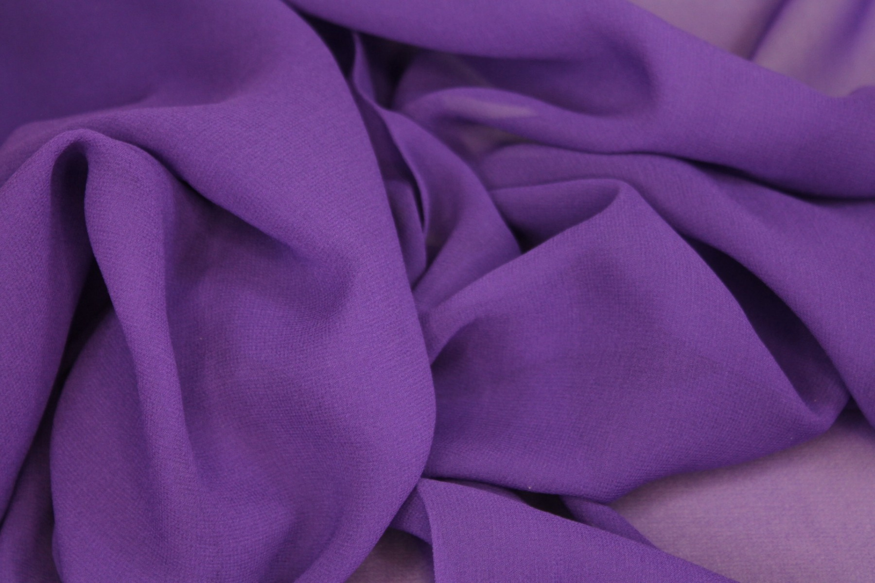 Purple Silk Georgette - 112cm wide fabric, image 3 of 6