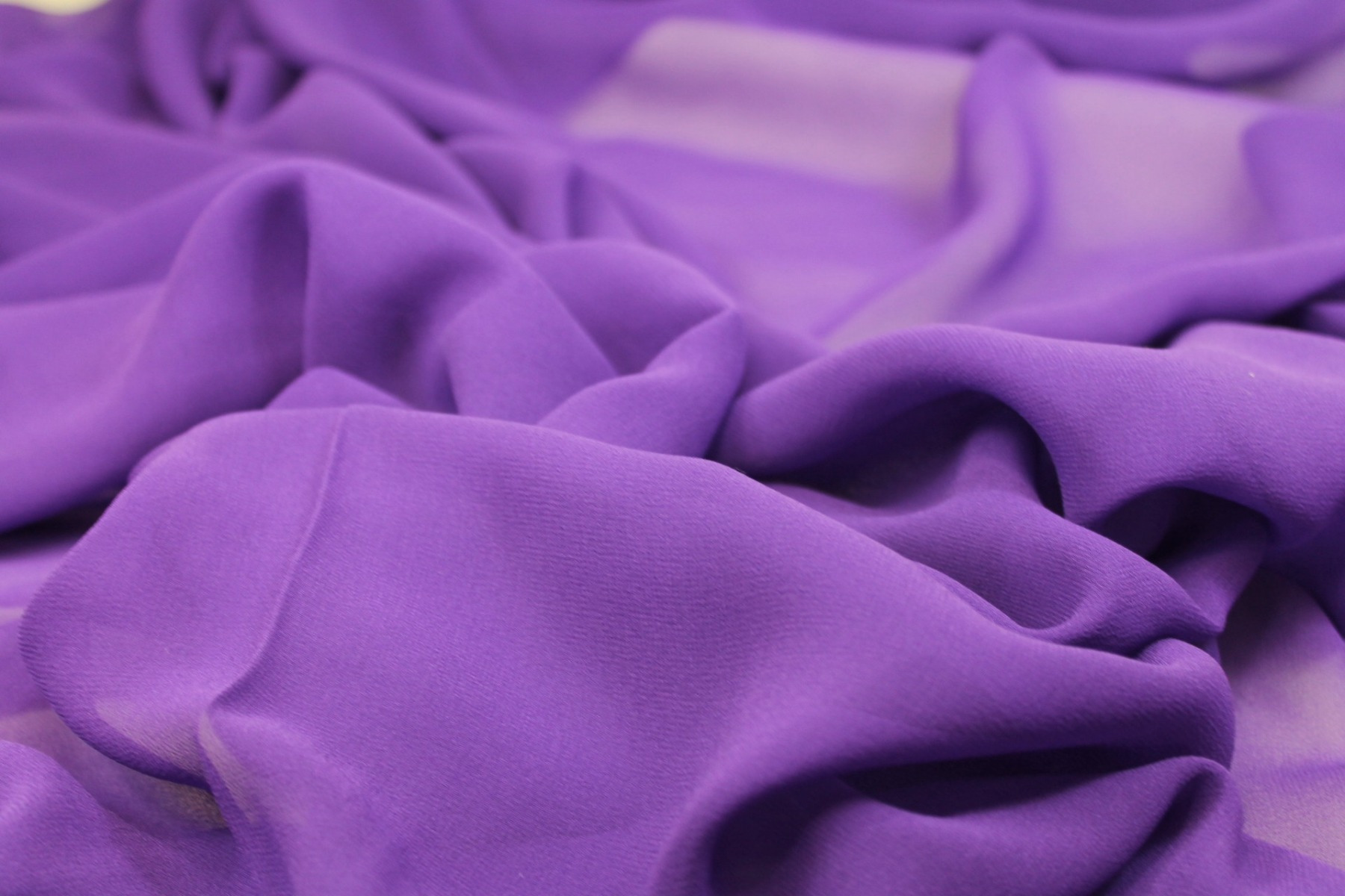 Purple Silk Georgette - 112cm wide fabric, image 4 of 6