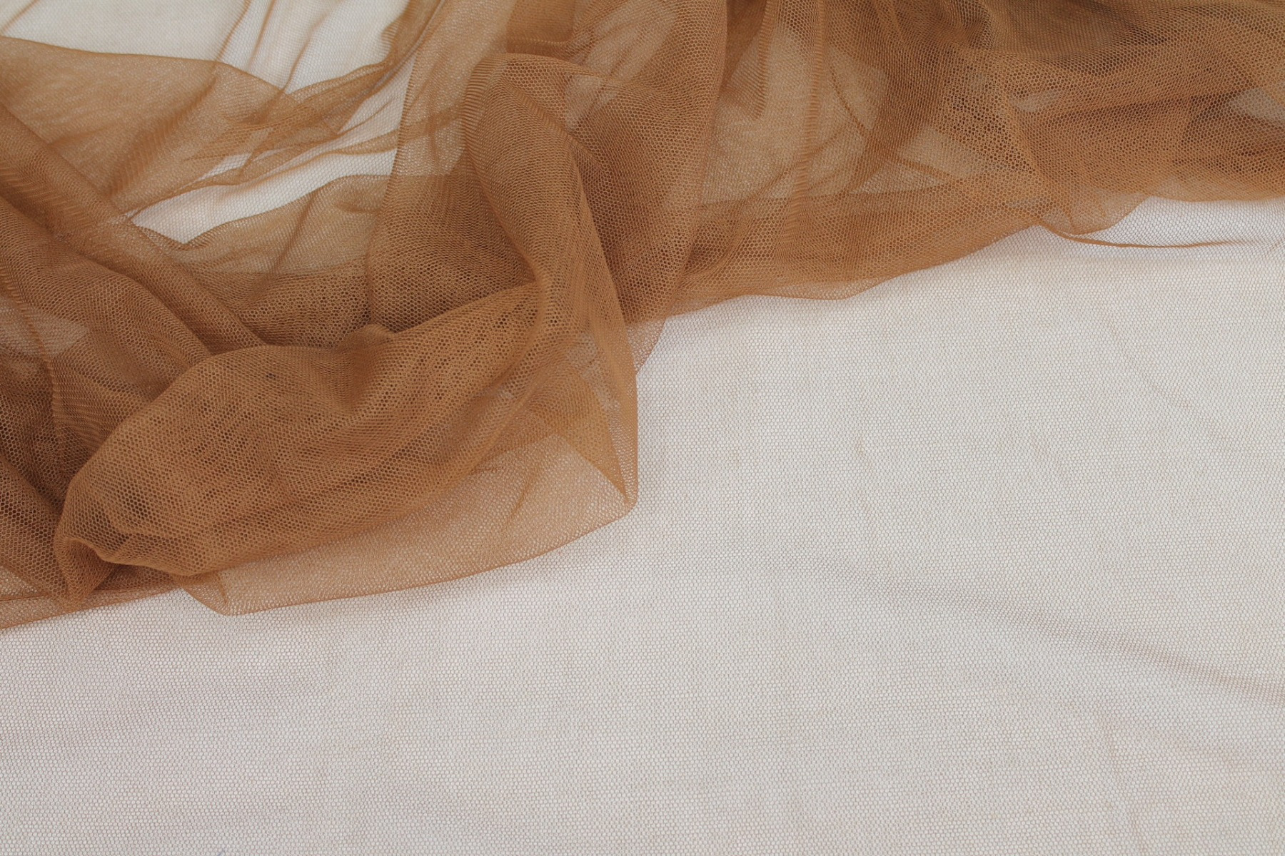Soft Nylon Tulle - Gingerbread - T63 fabric, image 4 of 5