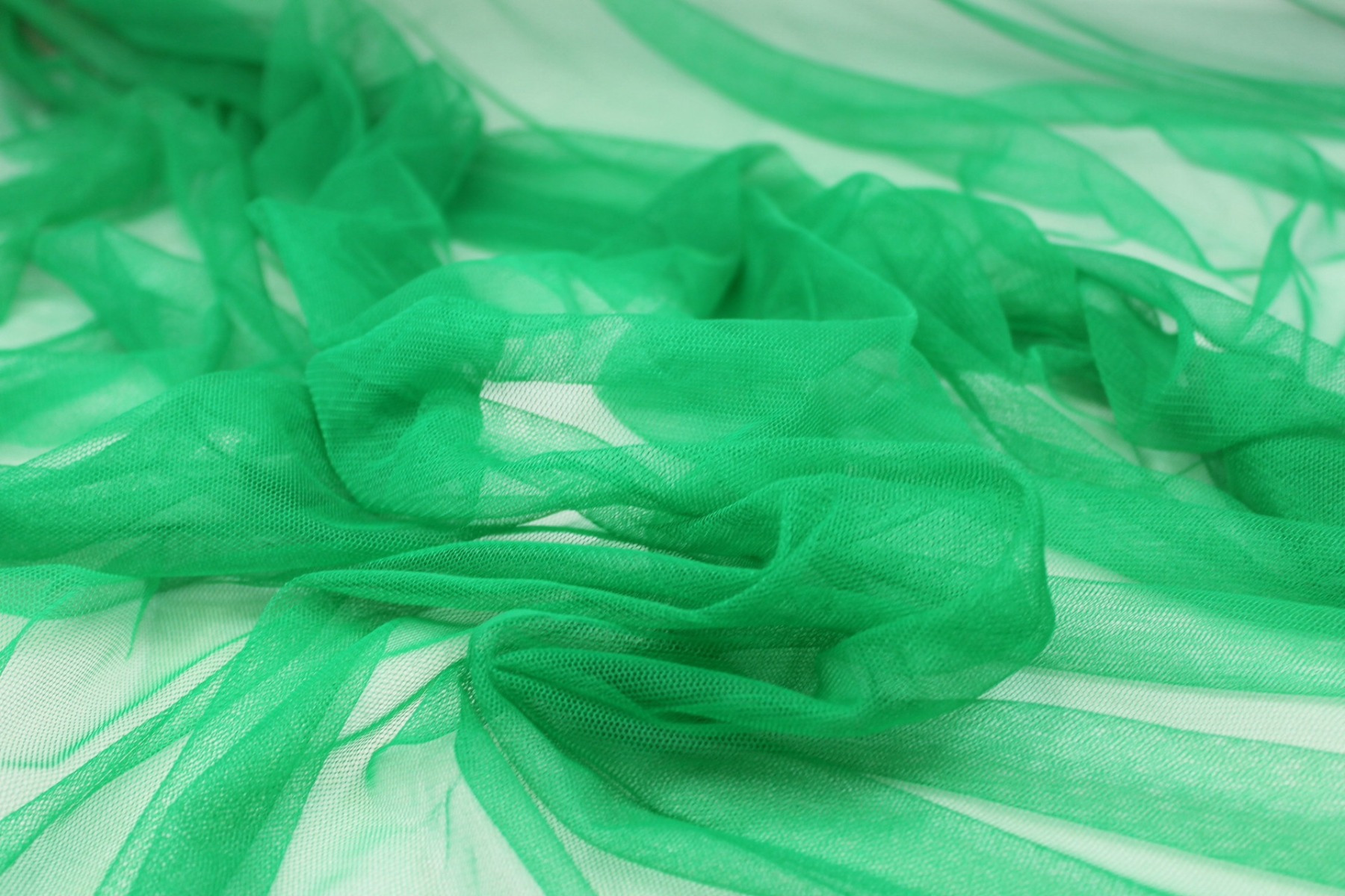 Soft Nylon Tulle - Kelly Green - T62 fabric, image 4 of 6