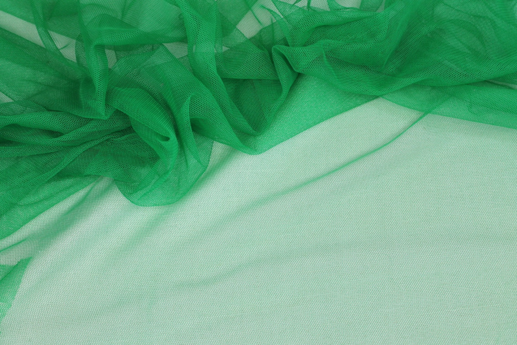 Soft Nylon Tulle - Kelly Green - T62 fabric, image 5 of 6