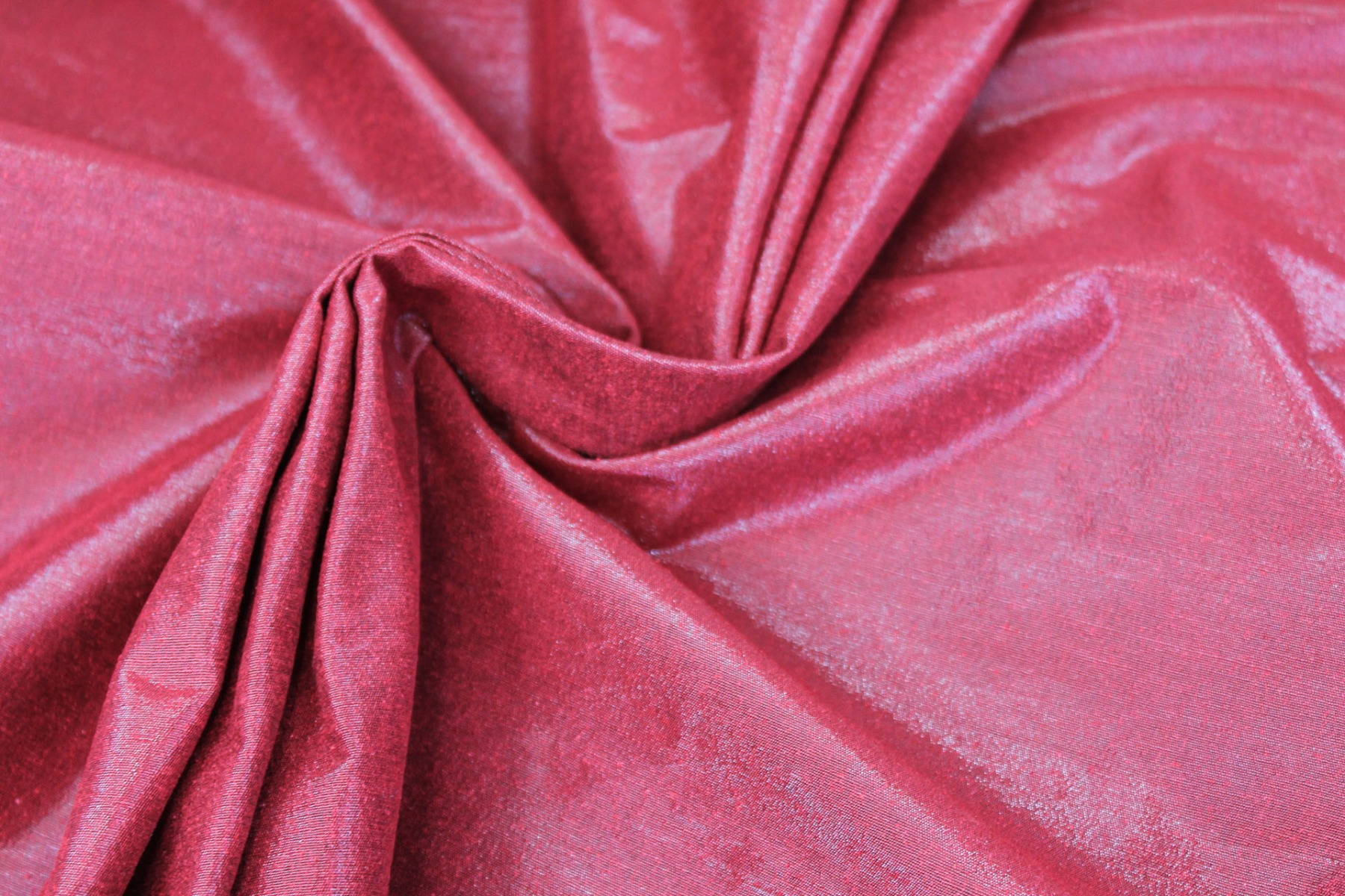 Metallic Silk Noil - Red shot Black fabric, image 7 of 7