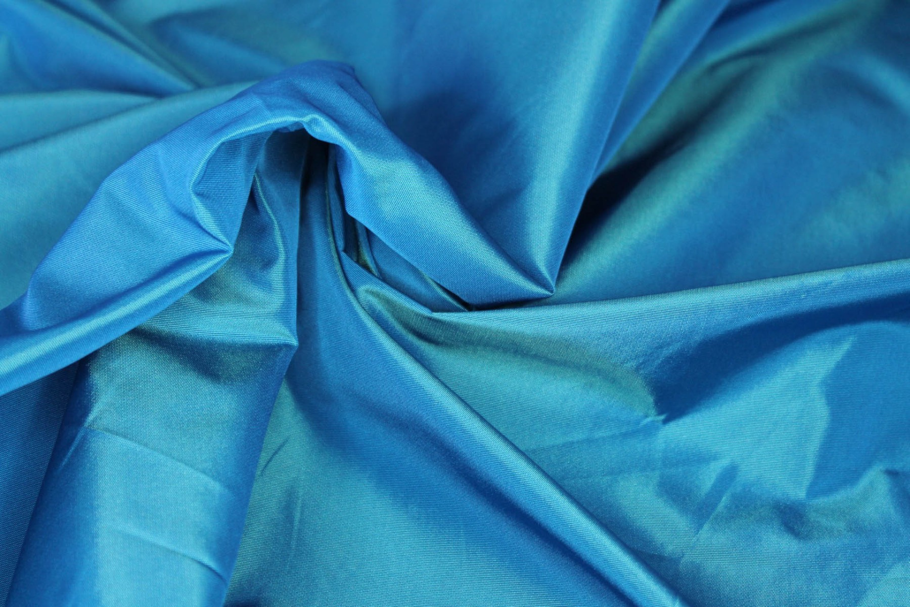Acetate Taffeta - Blue shot Aqua fabric, image 6 of 6