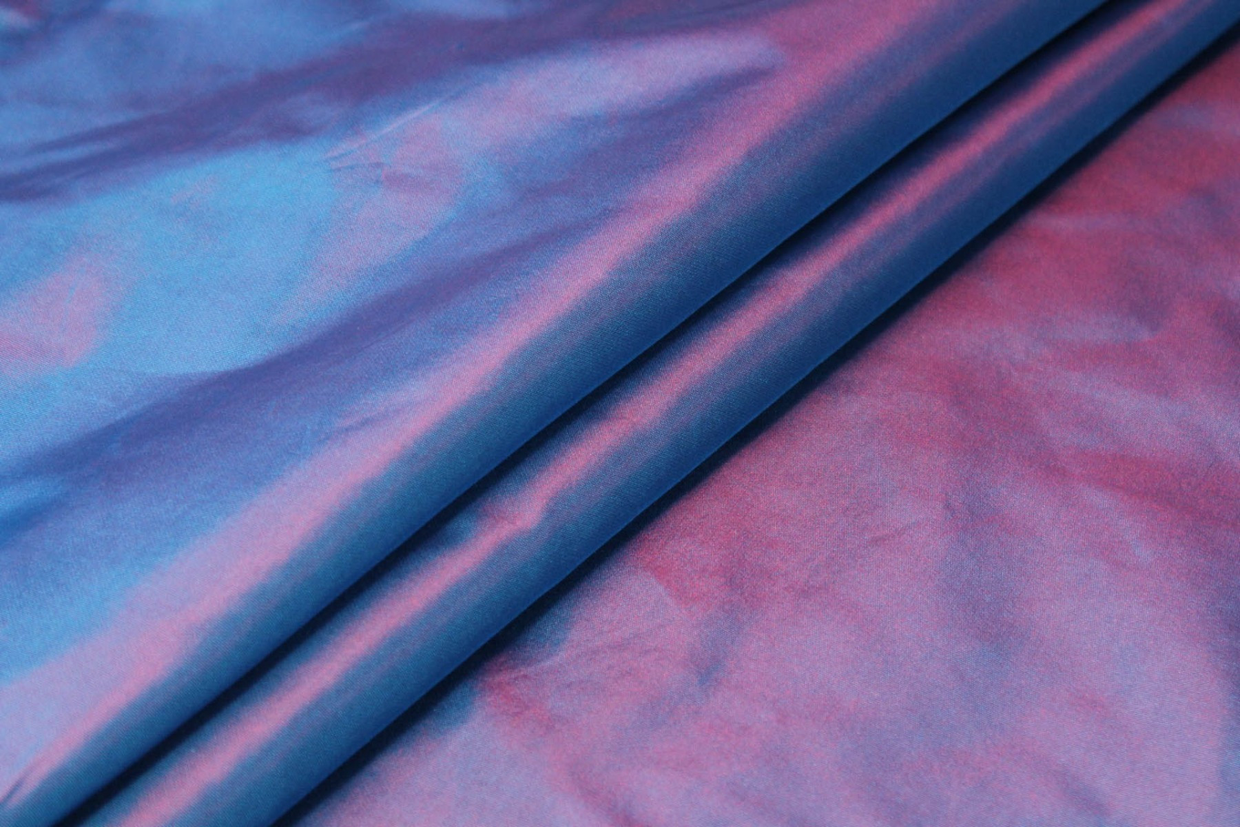 Acetate Taffeta - Blue shot Red fabric, image 5 of 7