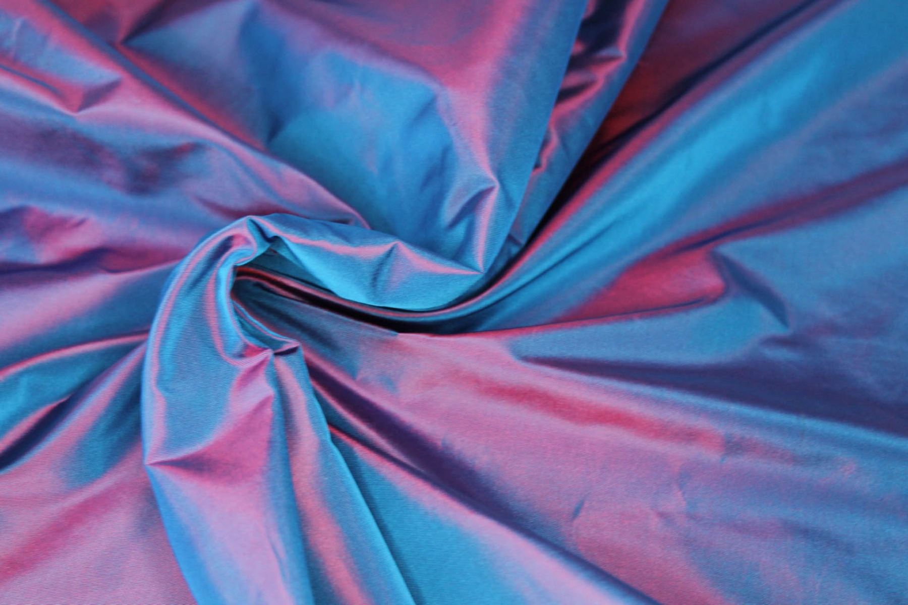 Acetate Taffeta - Blue shot Red fabric, image 7 of 7