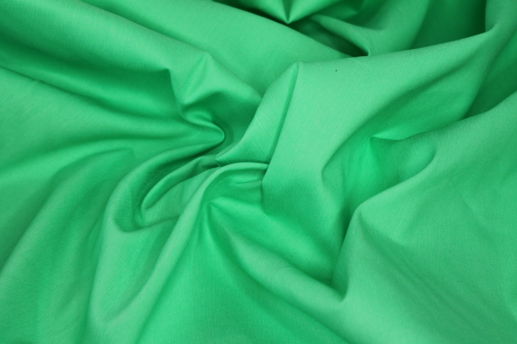 Italian Stretch Denim - Bright Green fabric, image 3 of 6