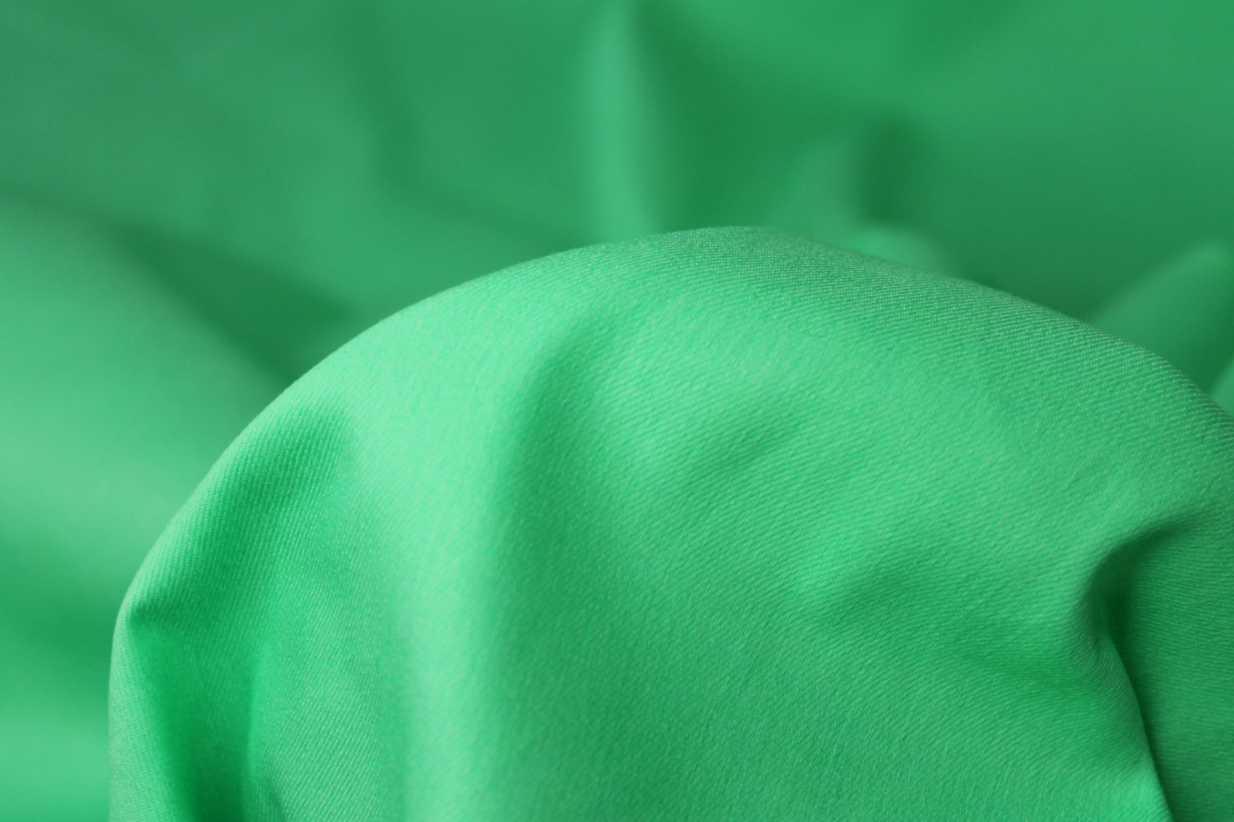 Italian Stretch Denim - Bright Green fabric, image 6 of 6