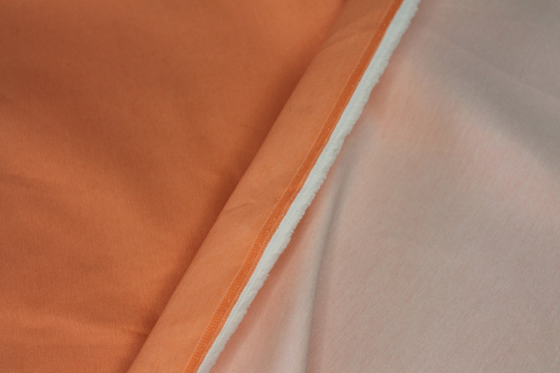 Italian Stretch Denim - Pale Orange fabric, image 6 of 6