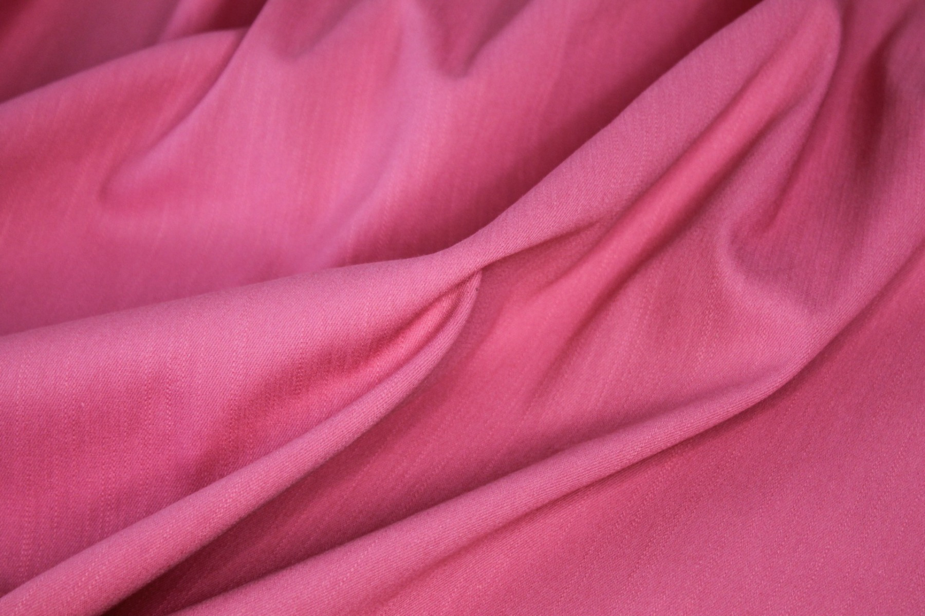 Italian Stretch Denim - Watermelon Pink fabric, image 6 of 6