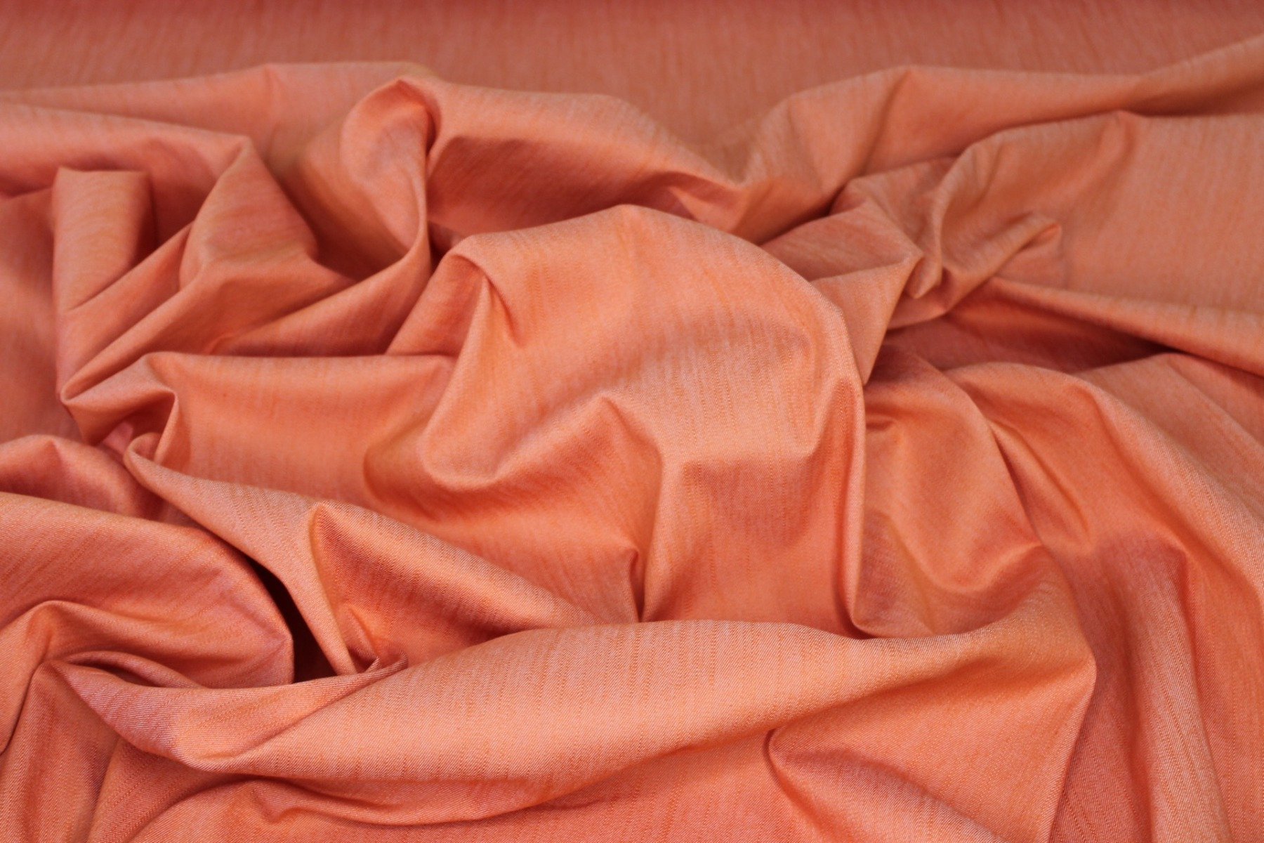 Italian Stretch Denim - Orange fabric, image 2 of 6