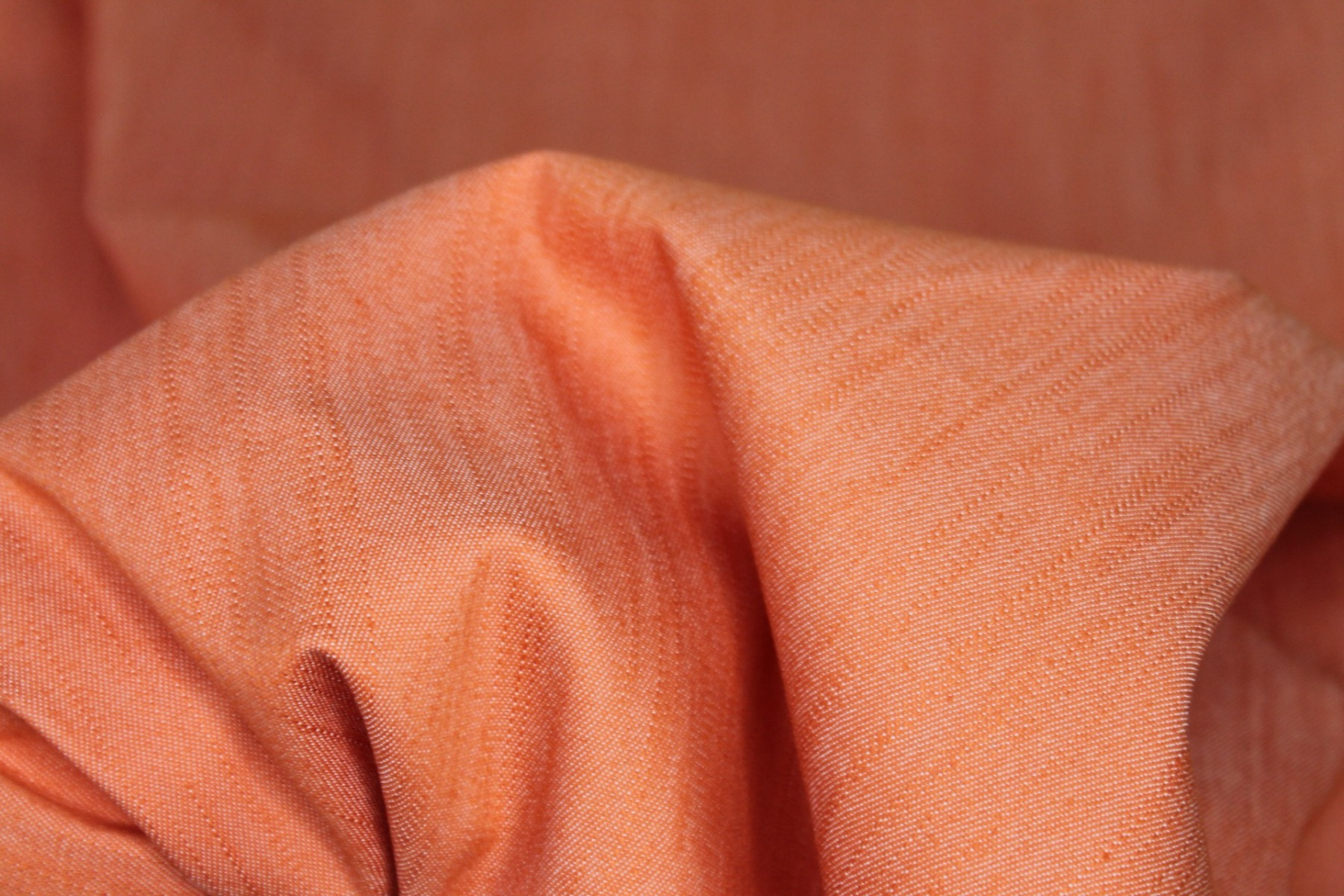 Italian Stretch Denim - Orange fabric, image 6 of 6