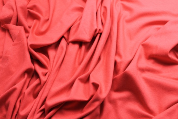 Soft Viscose Jersey - Tomato Red fabric, image 3 of 4