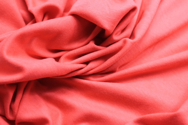 Soft Viscose Jersey - Tomato Red fabric, image 2 of 4