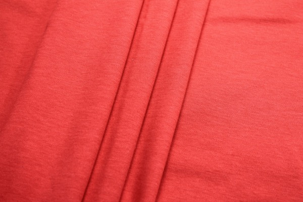 Soft Viscose Jersey - Tomato Red - 1.2m Piece fabric, image 4 of 4