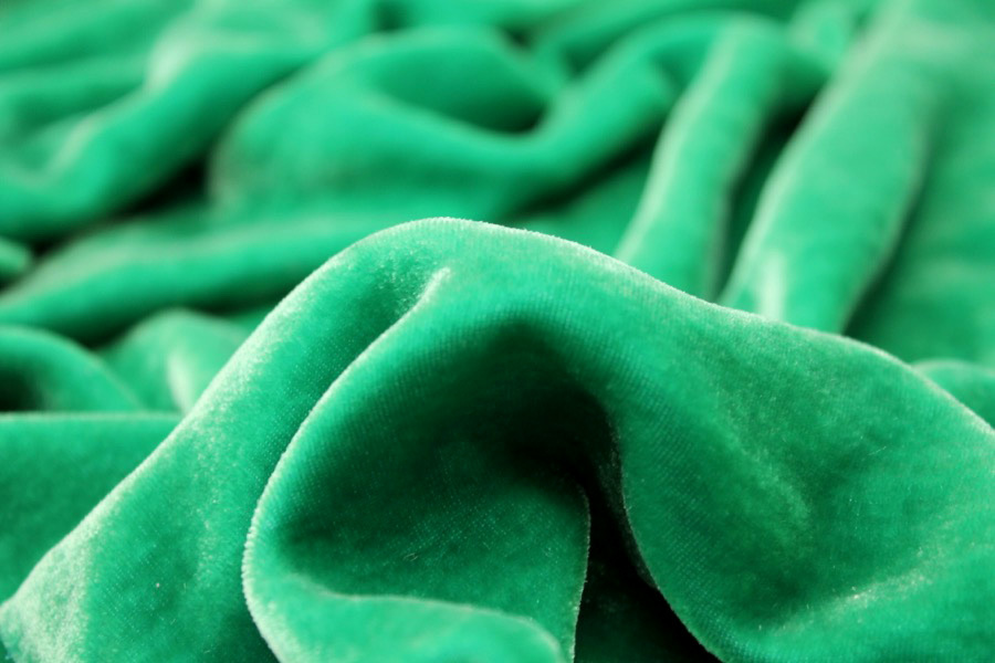 Silk Velvet - Emerald fabric