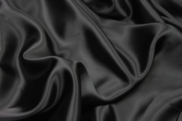 Black Viscose Satin Lining fabric, image 2 of 2