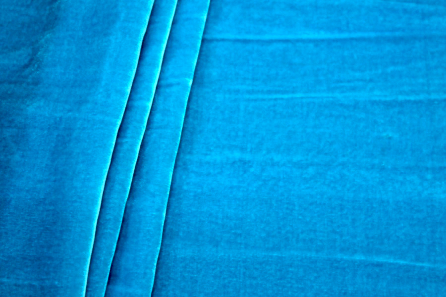 Silk Velvet - "Ocean" fabric, image 6 of 6
