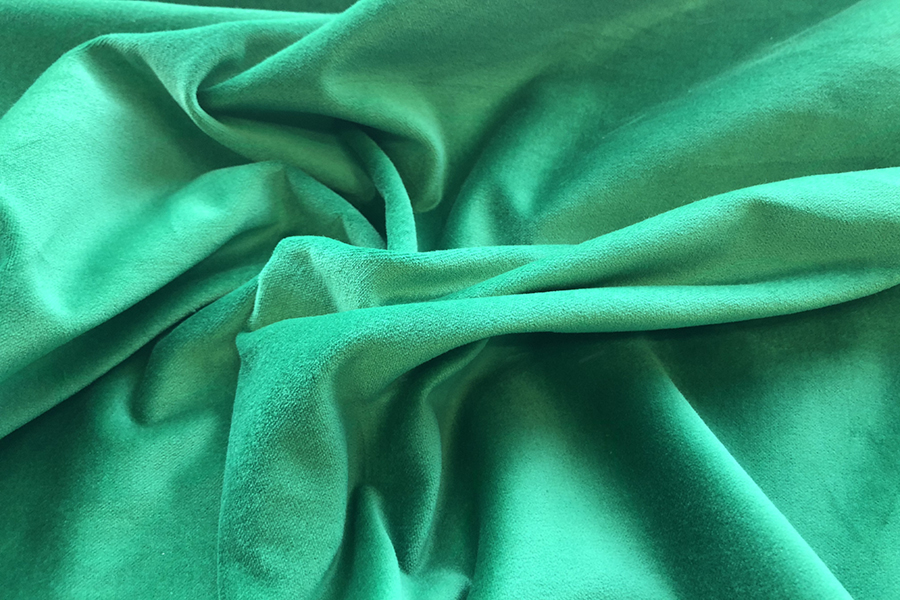 Cotton Velvet - Green fabric, image 3 of 5