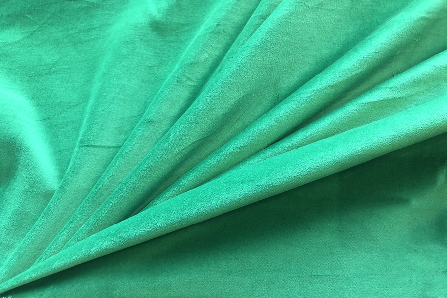 Cotton Velvet - Green fabric