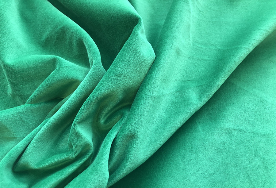 Cotton Velvet - Green fabric, image 5 of 5