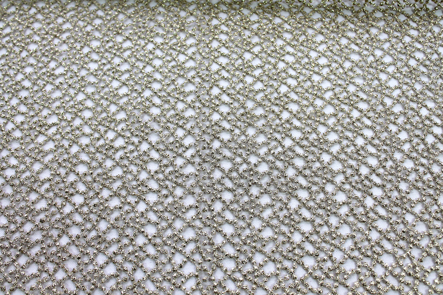 Guipure Lace - Dot Pattern - Gold fabric, image 3 of 5