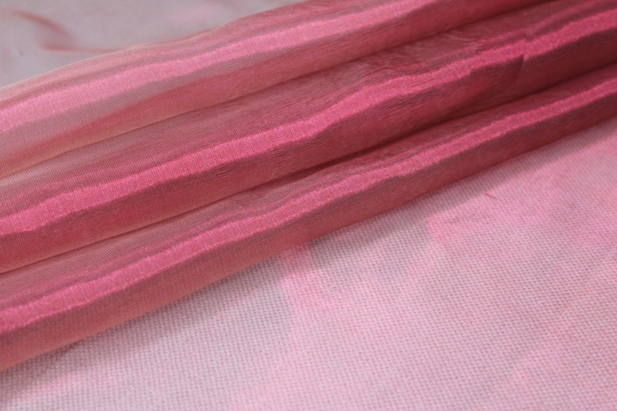 Silk Organza - Metallic Berry Pink fabric, image 6 of 6