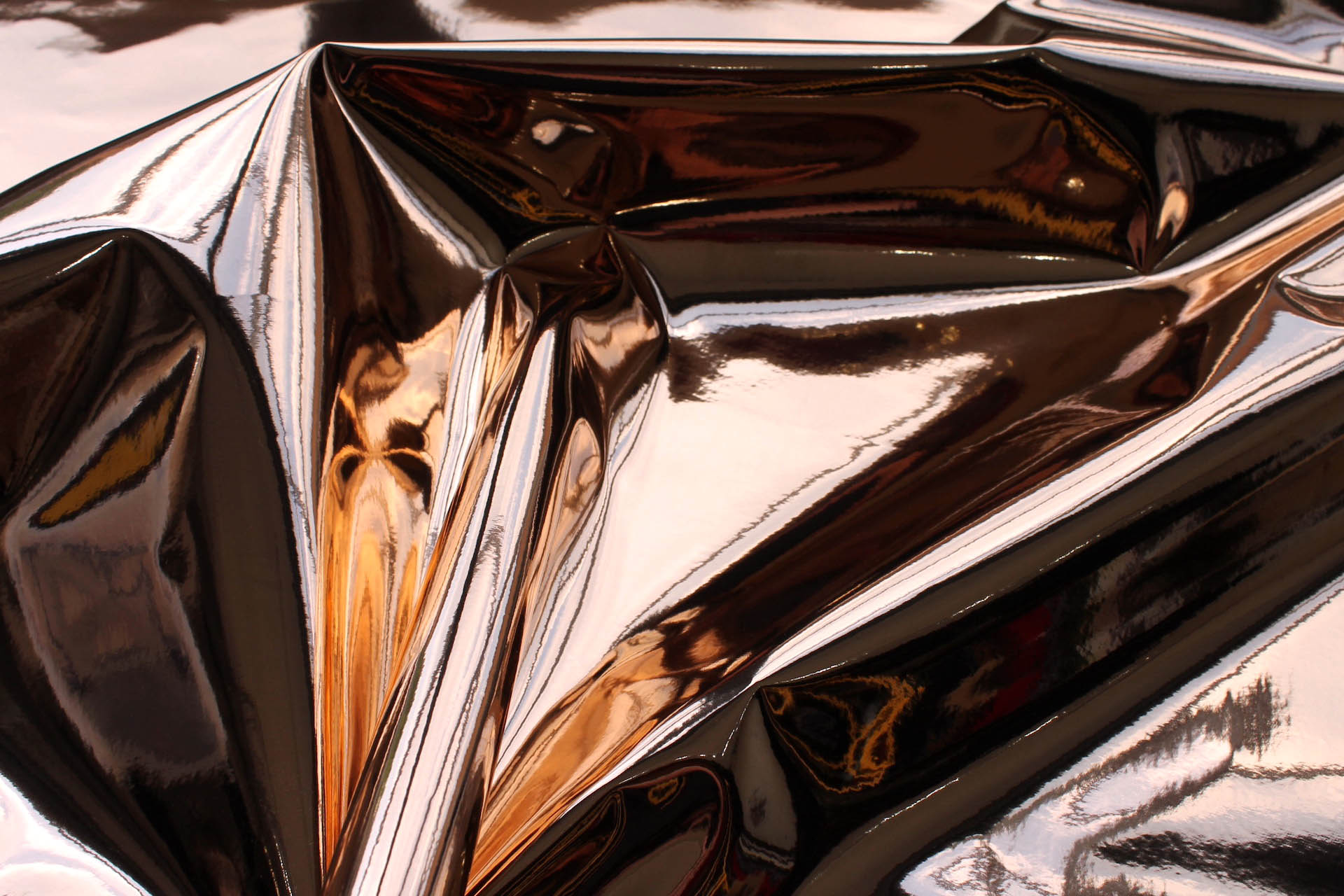 Mirror Finish Leatherette - Rose Gold fabric, image 2 of 4