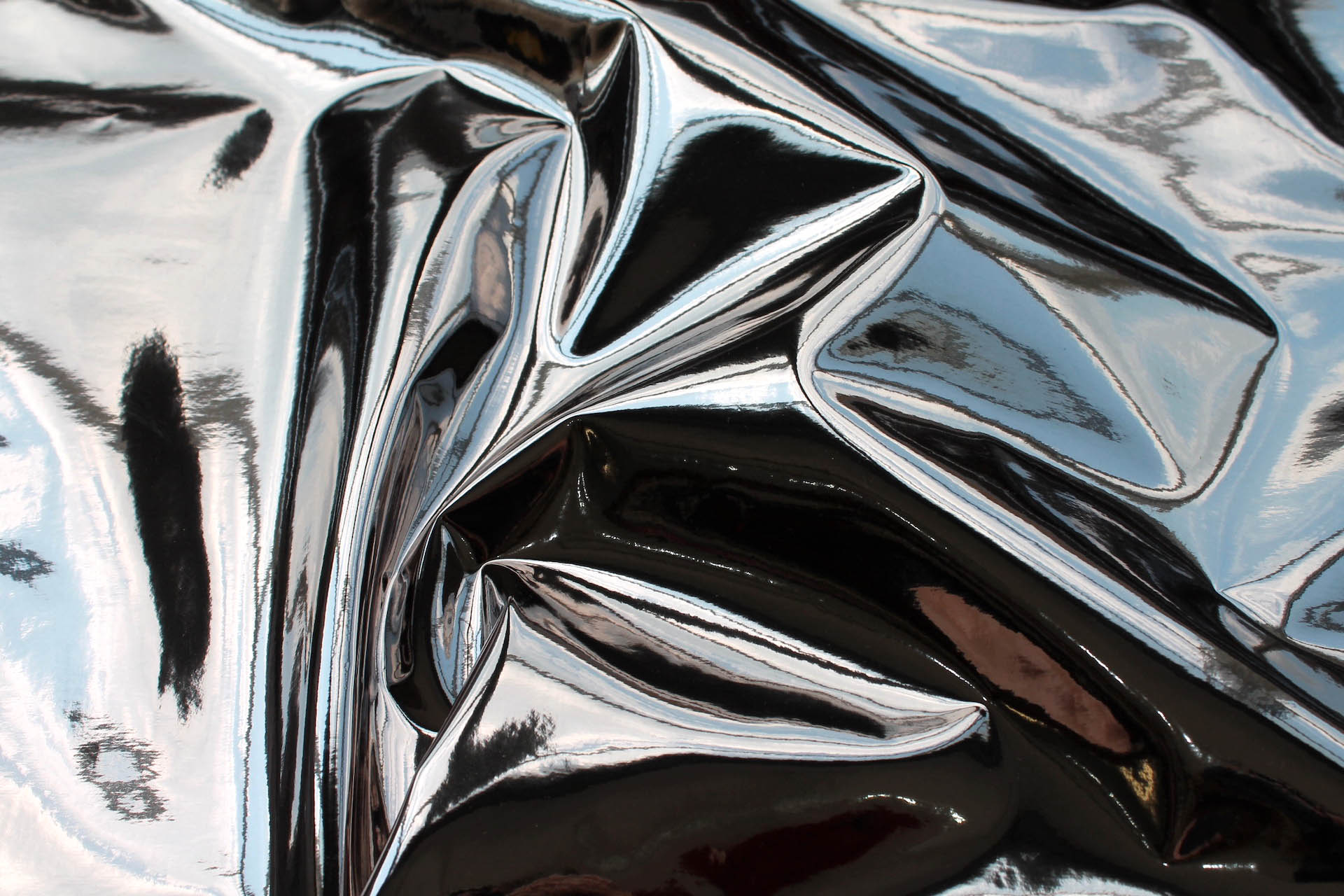 Mirror Finish Leatherette - Gunmetal fabric, image 2 of 5