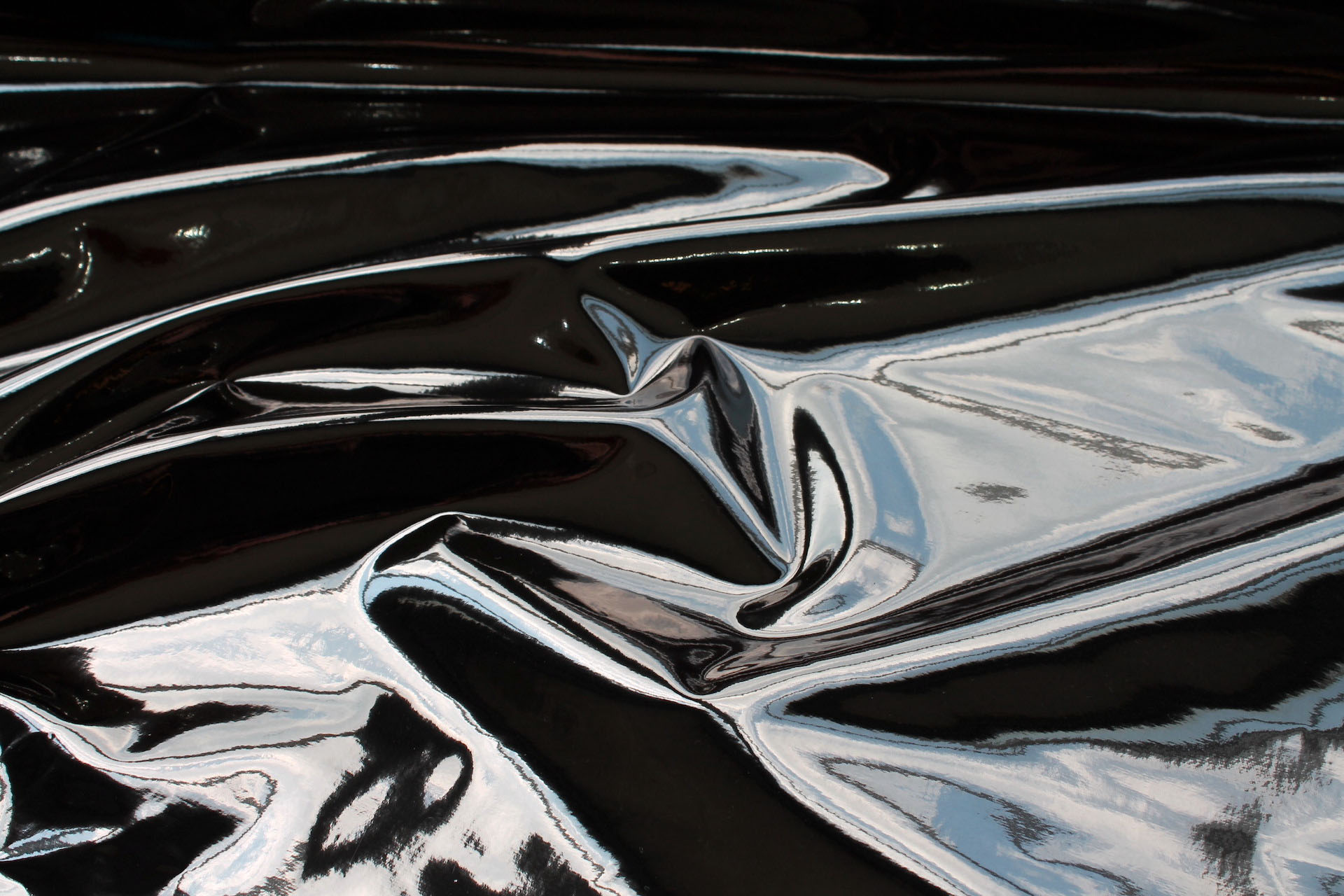 Mirror Finish Leatherette - Gunmetal fabric, image 3 of 5