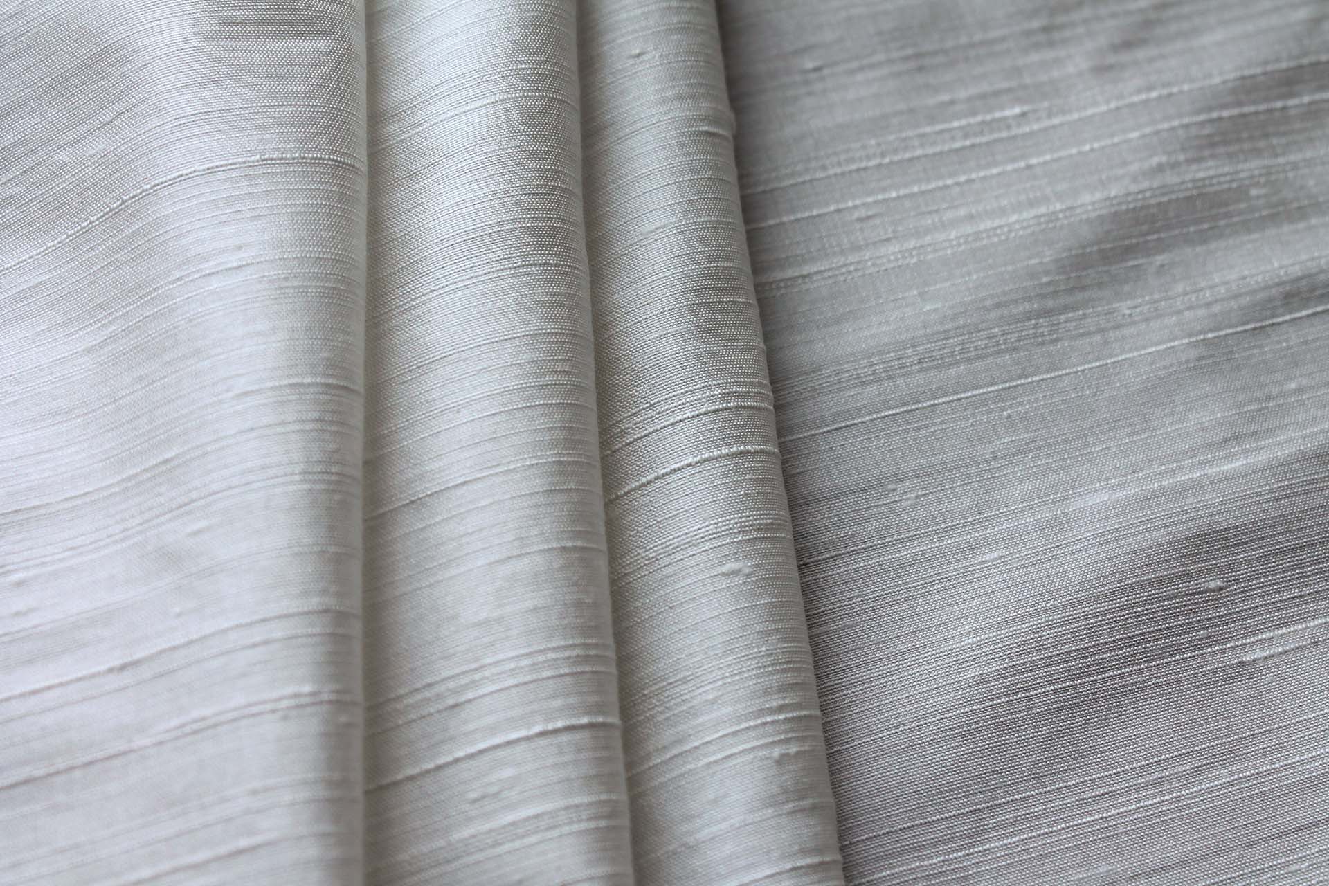 Lightly Textured Silk Dupion - Ivory fabric, image 4 of 5