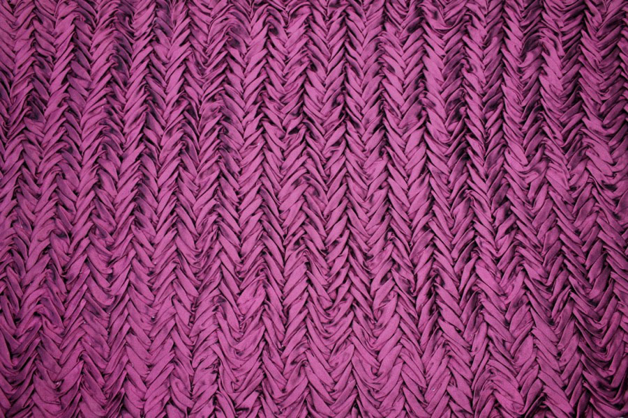 Pleated Poly Dupion - Maroon fabric, image 2 of 7