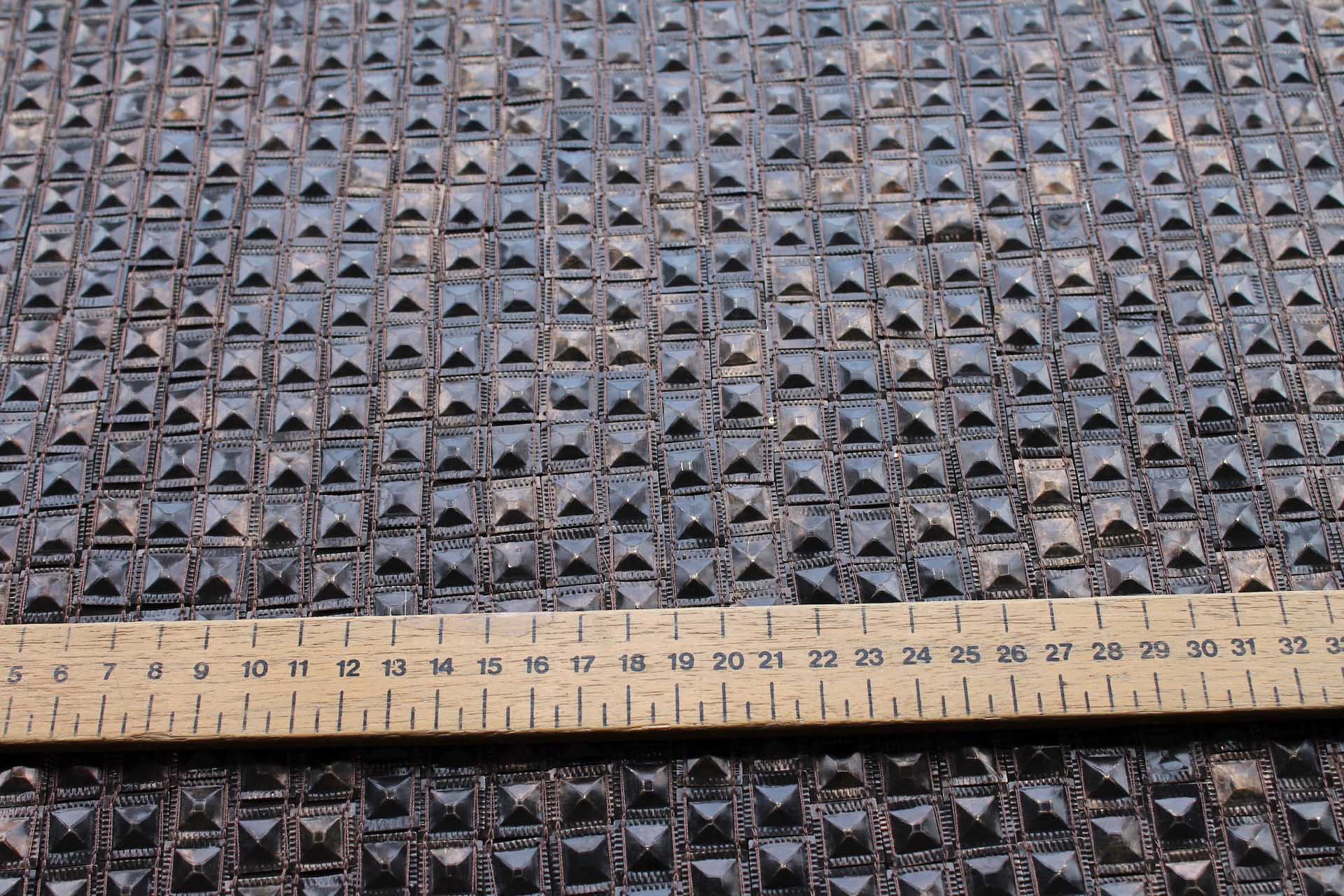 Tarnished Stud Sequin on Silk Chiffon - Brass fabric, image 2 of 5