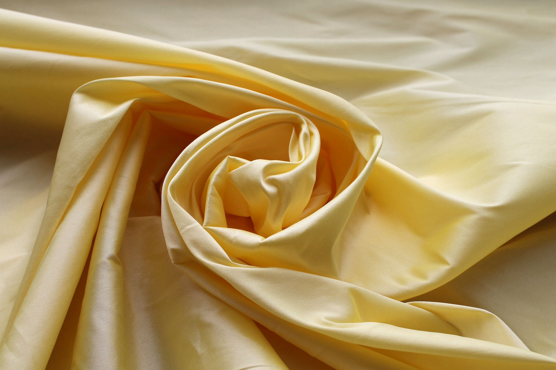 Poly Taffeta - Pale Yellow fabric