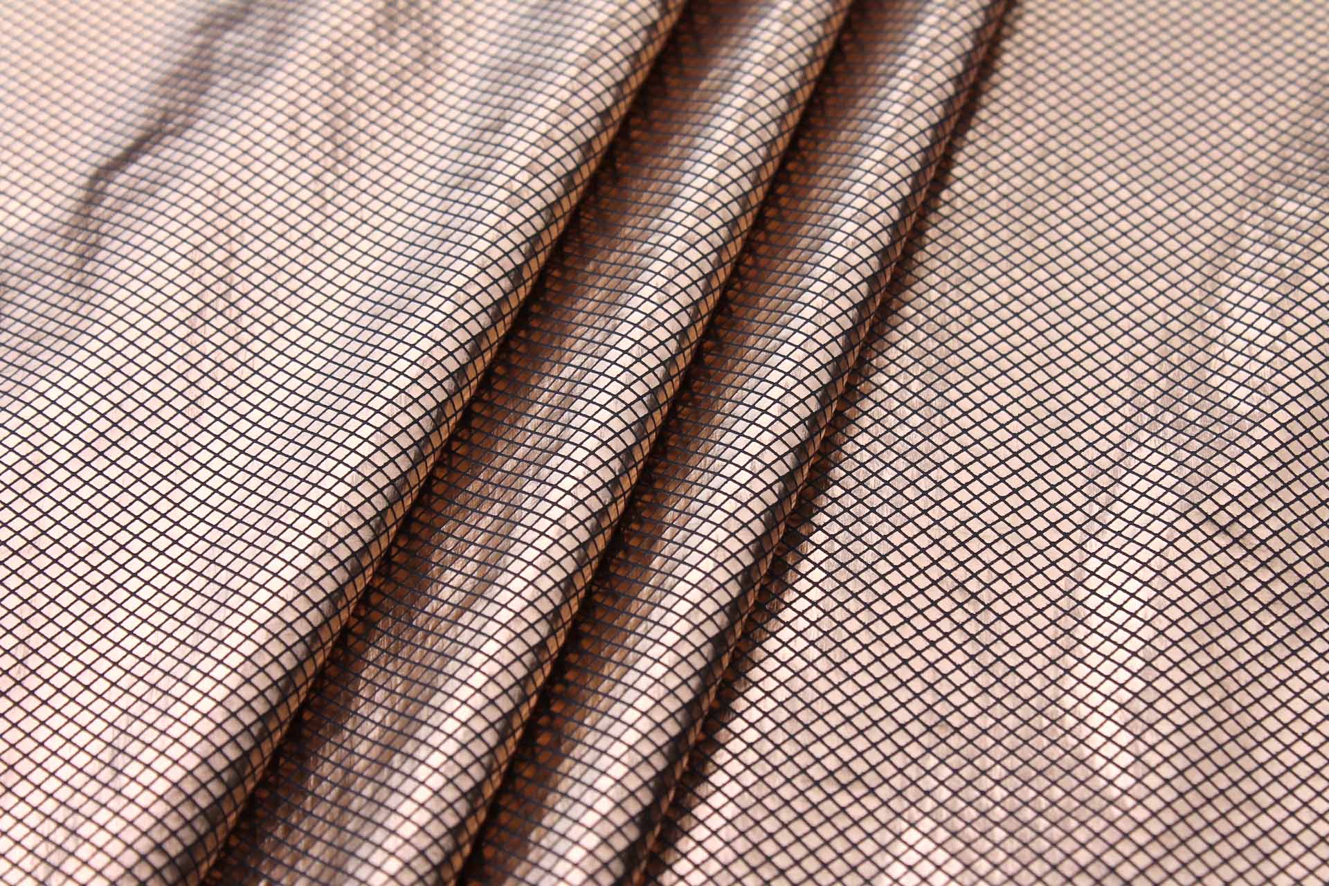 Foil Printed Polyamide - Copper Gold fabric, image 6 of 6