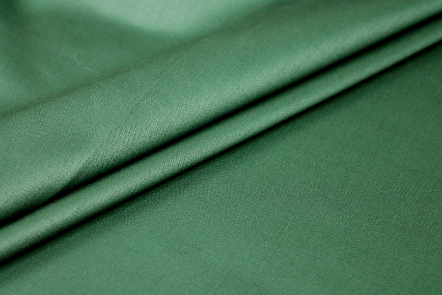 Stretch Wool Venetian - Forest Green fabric