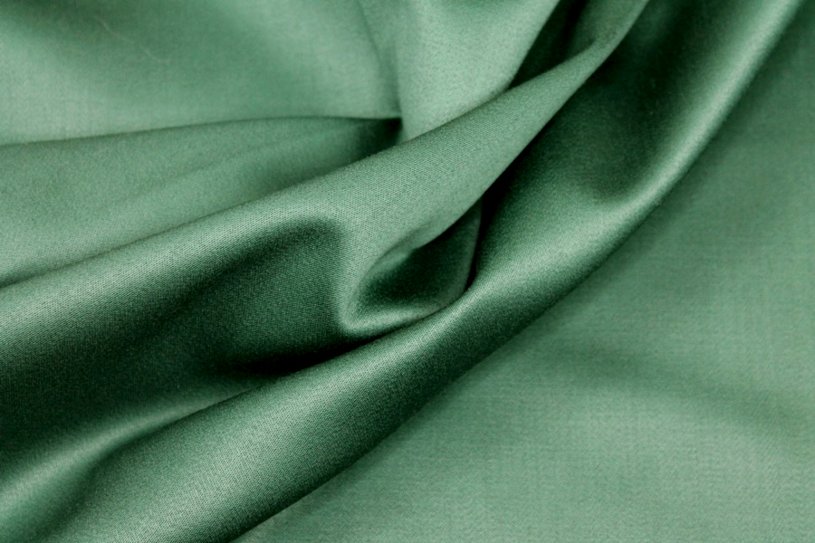 Stretch Wool Venetian - Forest Green fabric, image 4 of 7