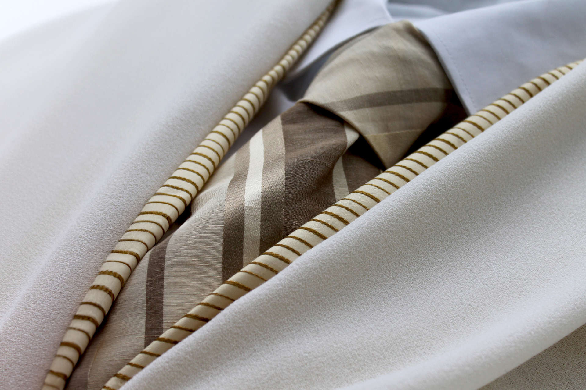 Ivory, Cream and Light Brown Groom