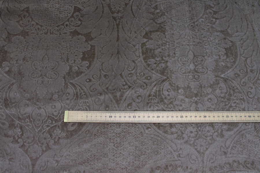 Embossed Cotton Velvet - Mink fabric, image 4 of 5