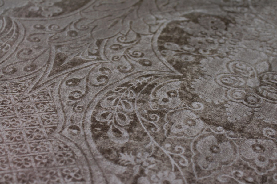 Embossed Cotton Velvet - Mink fabric, image 5 of 5