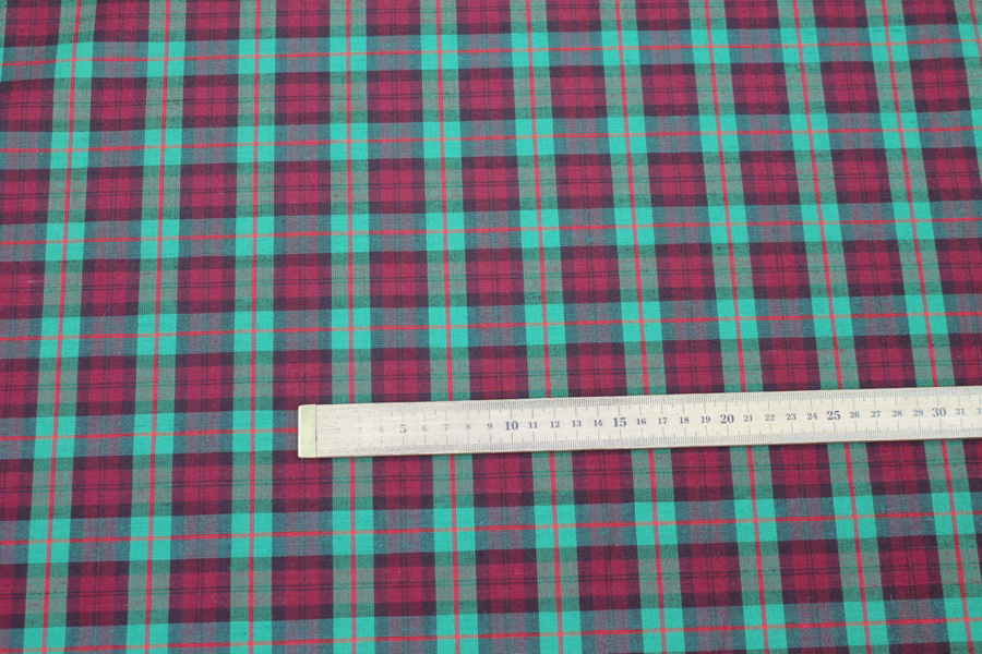 Wool Tartan - Red, Green fabric, image 6 of 6