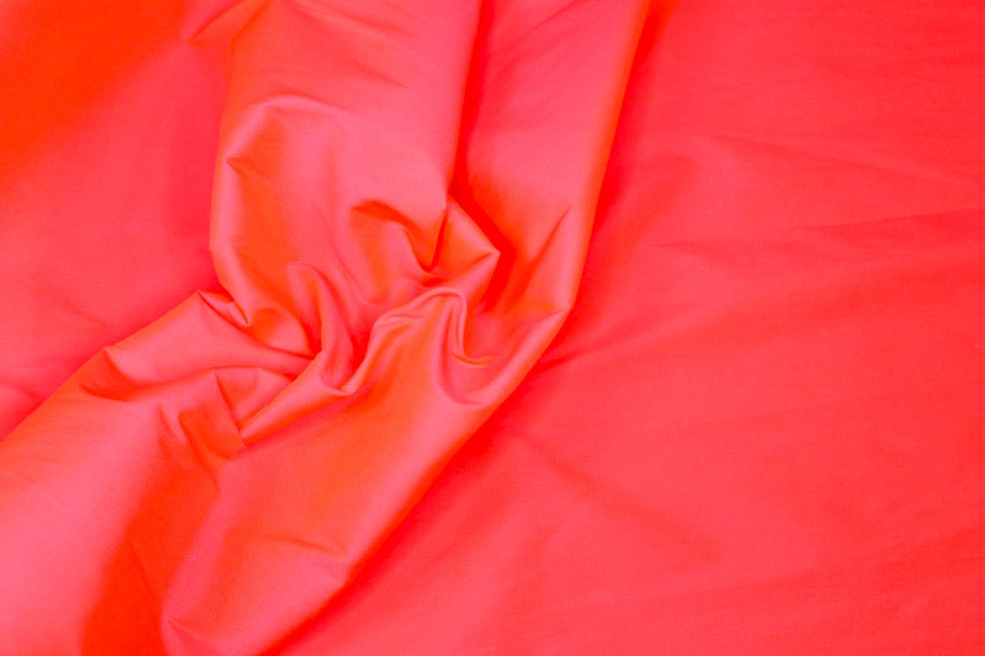 Neon Poly Taffeta - Pink Orange fabric, image 3 of 6