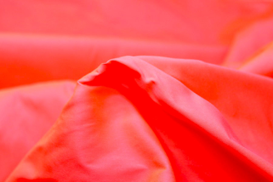 Neon Poly Taffeta - Pink Orange fabric, image 6 of 6