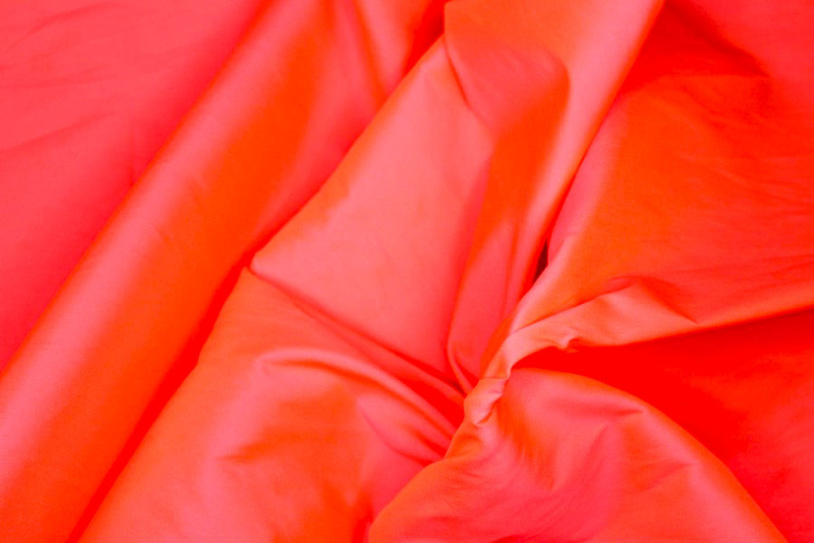Neon Poly Taffeta - Pink Orange fabric, image 2 of 6